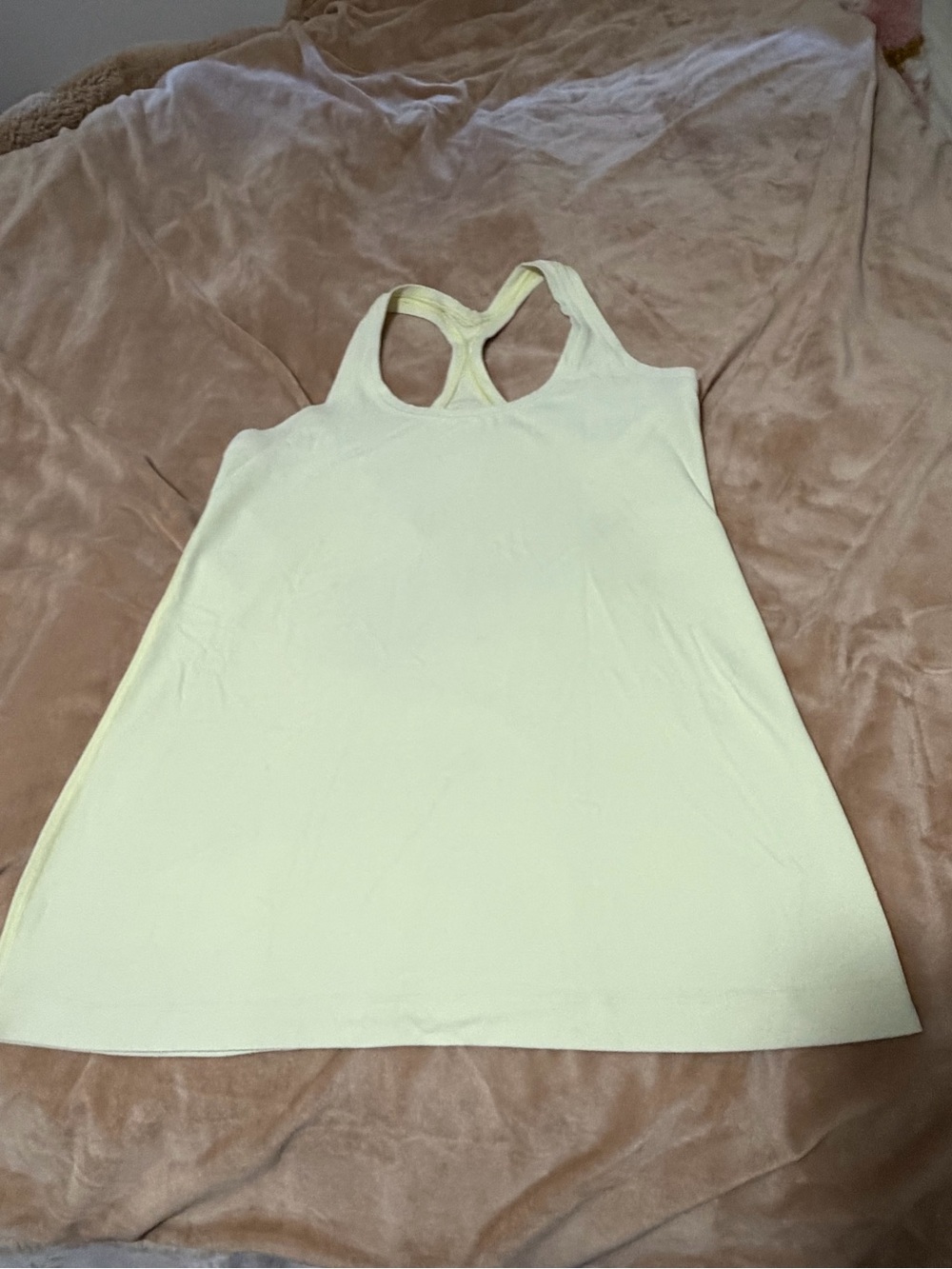 Lululemon Lemon Women's Racerback Tank Top in Pale Yellow Medium
